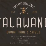 Talawang Display Font