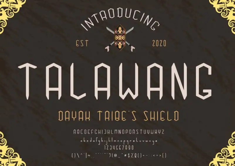 Talawang Display Font