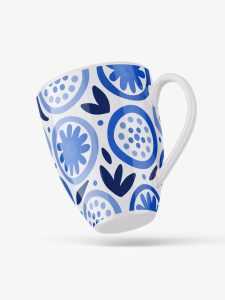 Tall ceramic mug mockup