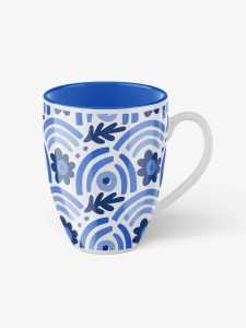 Tall ceramic mug mockup