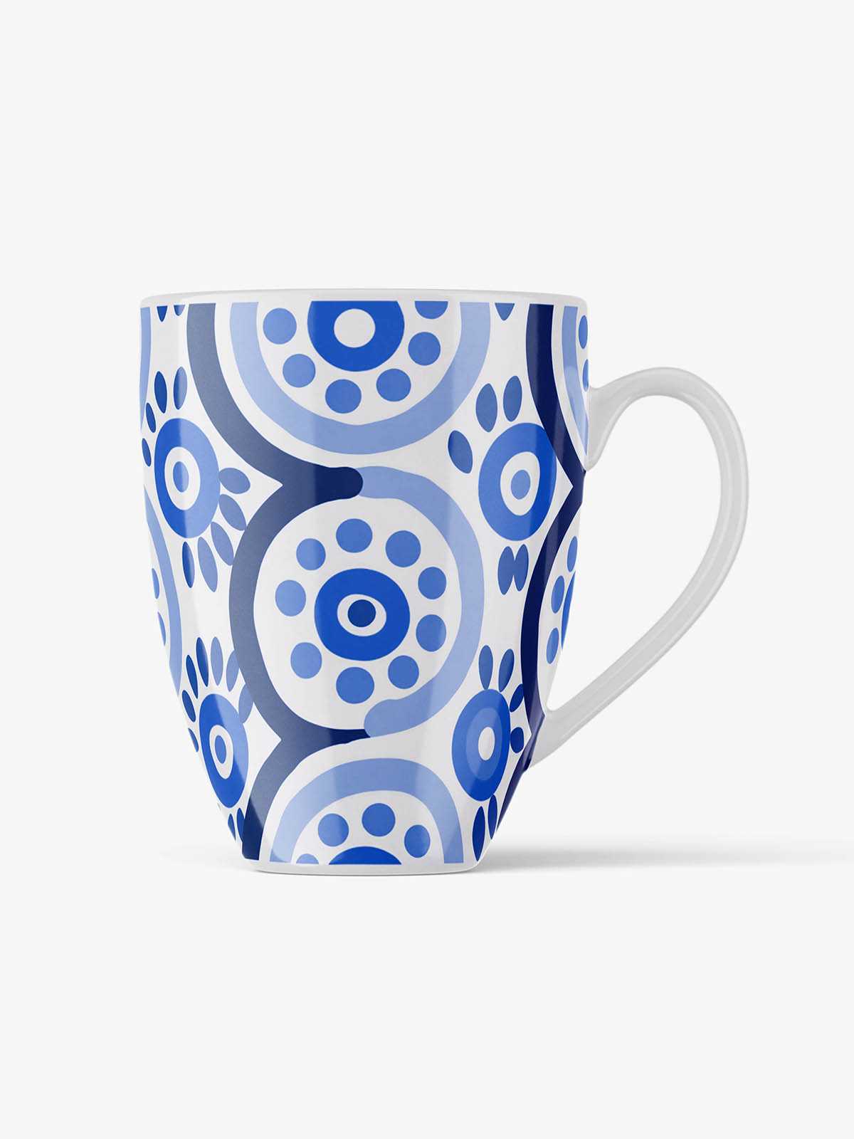 Tall ceramic mug mockup