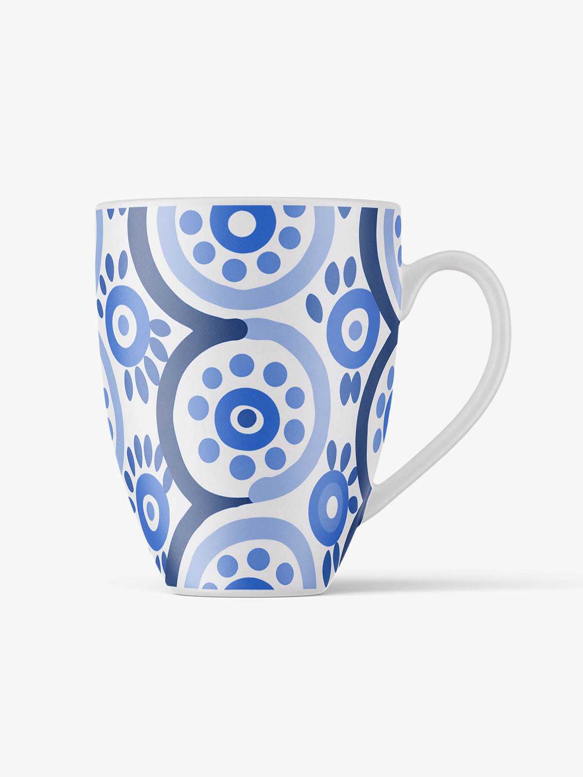 Tall ceramic mug mockup