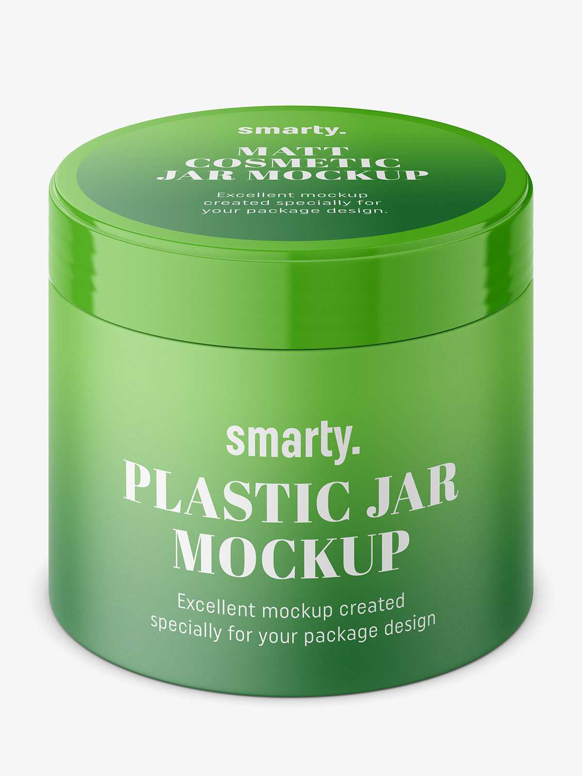 Tall matt jar mockup