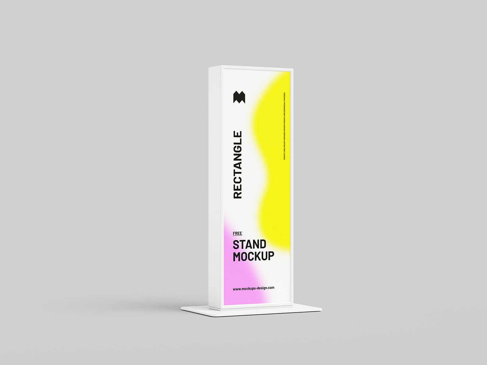 Tall rectangle stand mockup - Instant Download