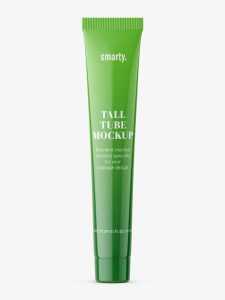 Tall tube mockup / glossy
