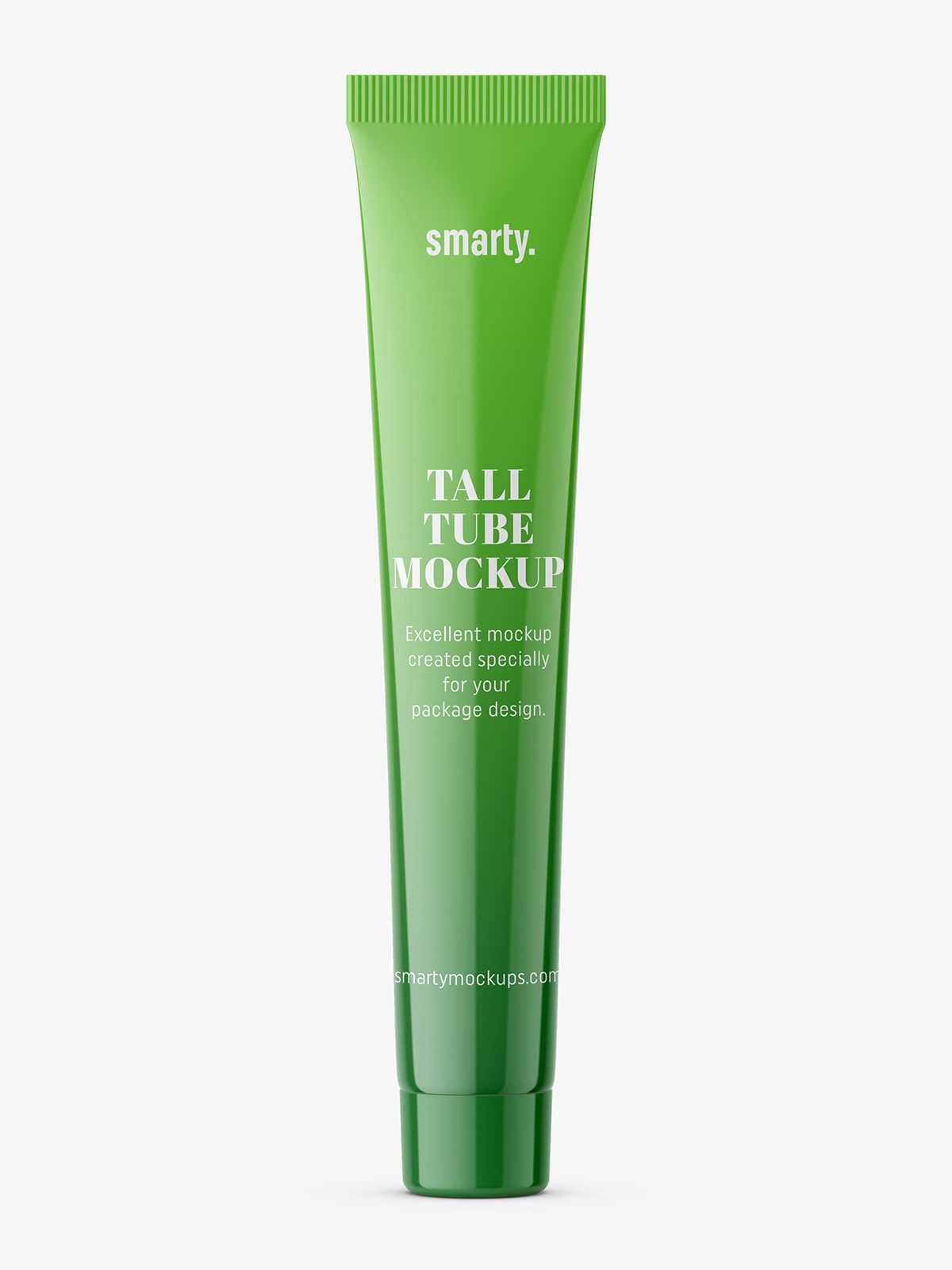 Tall tube mockup / glossy