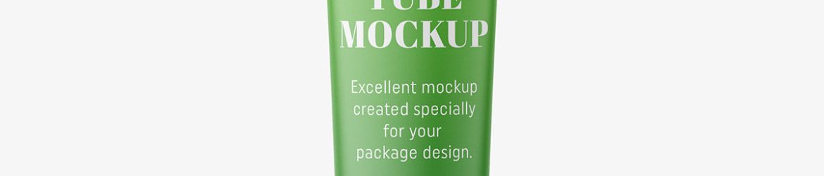Tall tube mockup / matt Tall tube mockup / matt