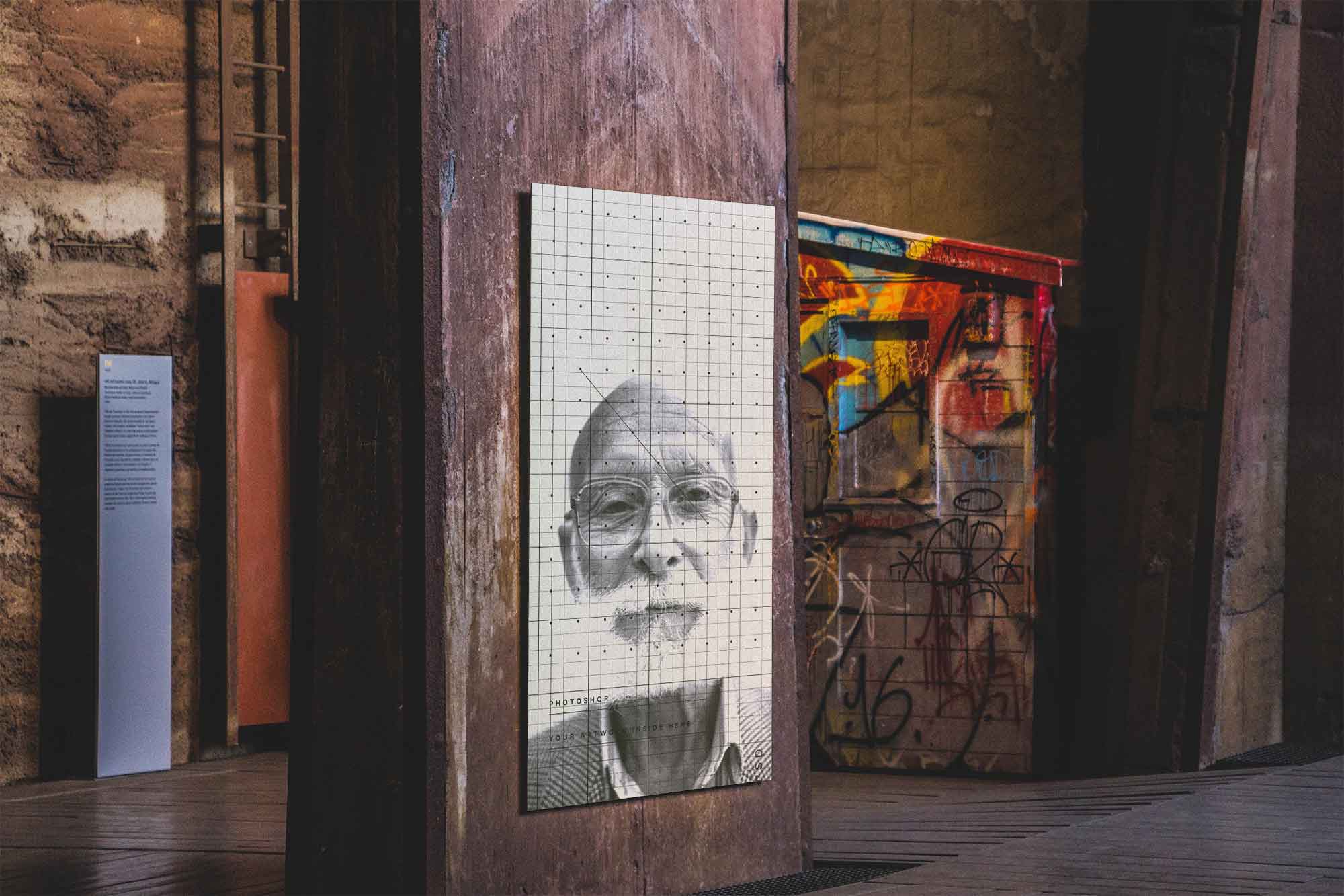 Tall Vertical Poster Mockup