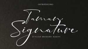 Taman Signature Script Font › Fontesk