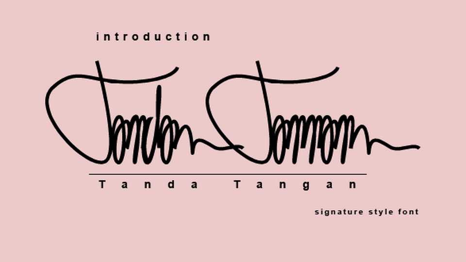 Tanda Tangan Font › Fontesk