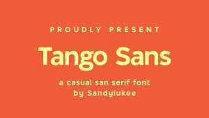 Tango Sans Font Family › Fontesk