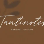 Tantinotes Handwritten Font - Fonte Grátis Tantinotes Handwritten Font