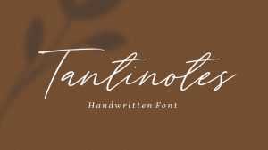 Tantinotes Script Font › Fontesk