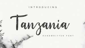 Tanzania Script Font › Fontesk