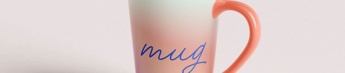 Tapered mug mockup