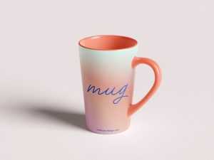 Tapered mug mockup