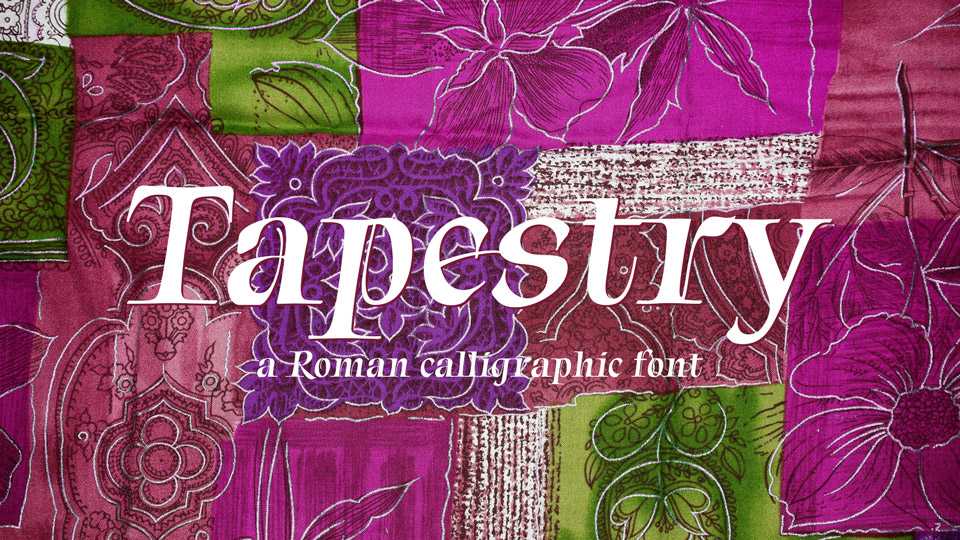 Tapestry Font › Fontesk