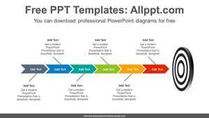 Targeting chevron arrow PowerPoint Diagram Template