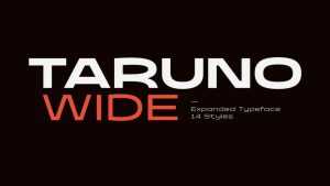 Taruno Wide Font › Fontesk