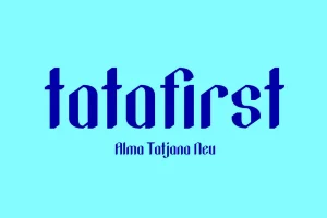 Tatafirst Font