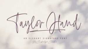 Taylor Hand Font › Fontesk