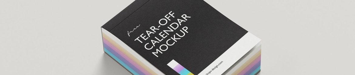 Tear-off wall calendar mockup Tear-off wall calendar mockup