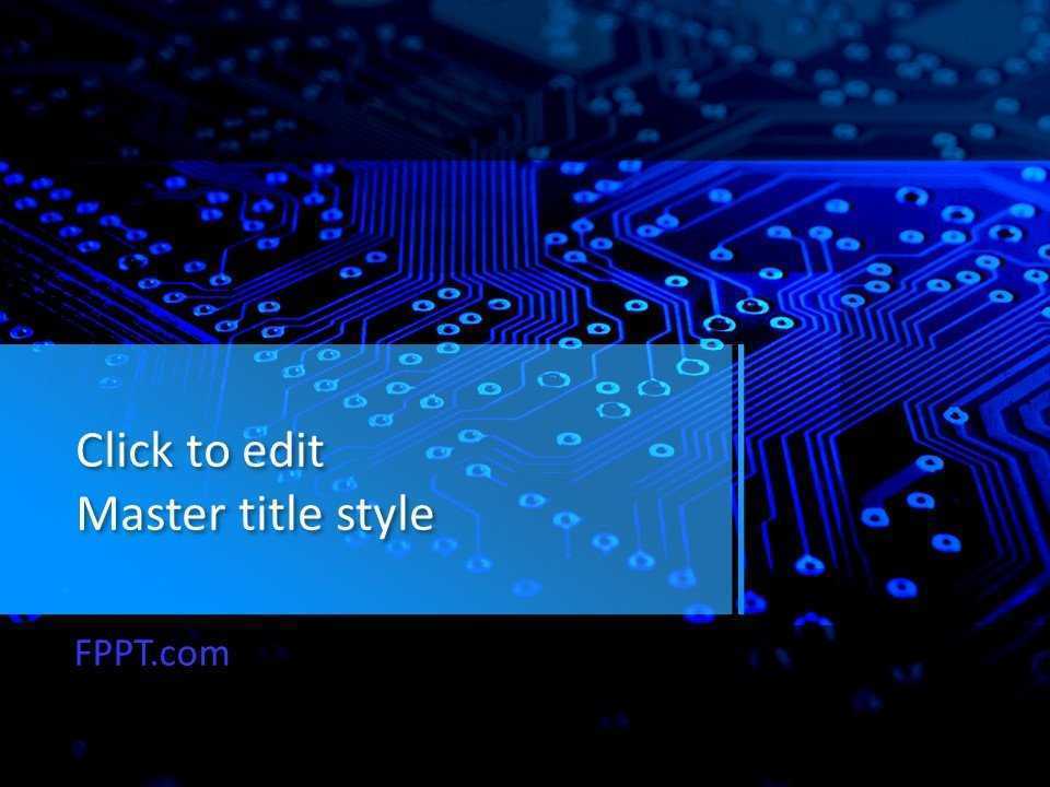 Technology Circuit PowerPoint Template