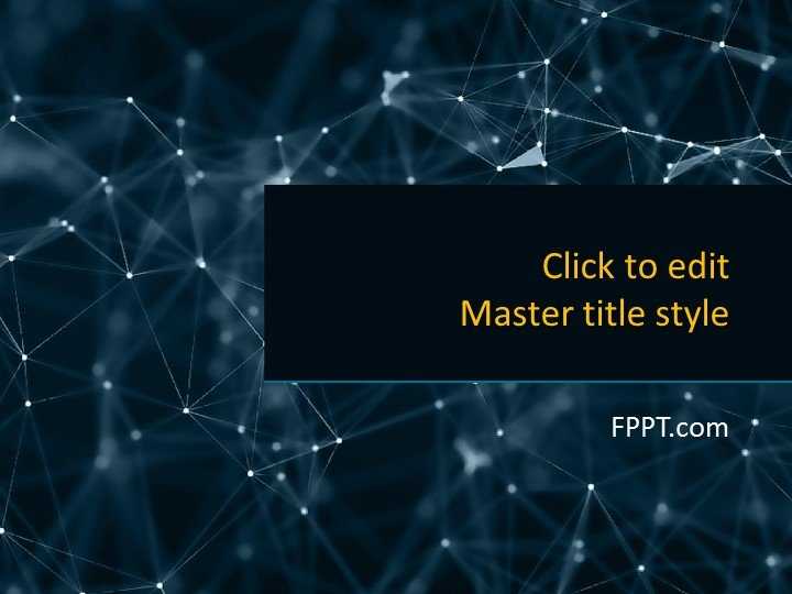 Technology Network PowerPoint Template