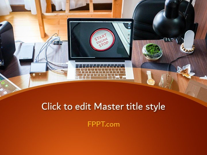 Technology Workspace PowerPoint Template