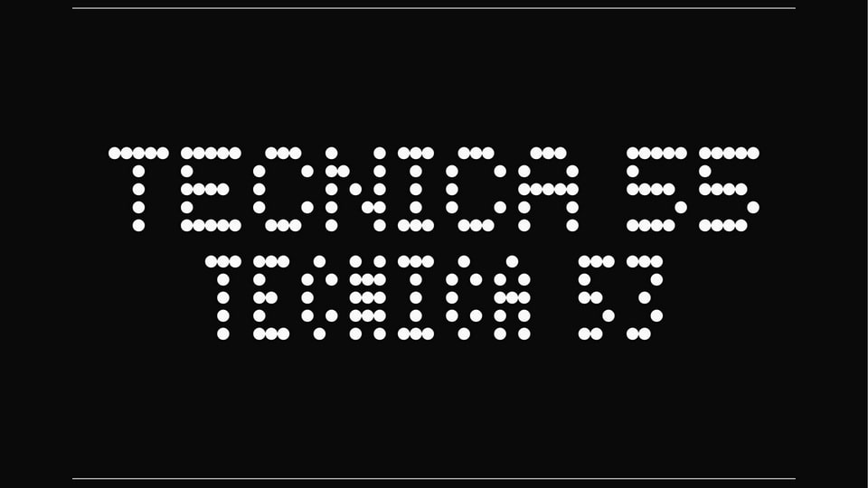 Tecnica Font Family › Fontesk