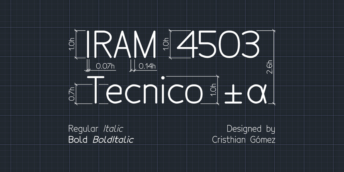 Tecnico Typeface