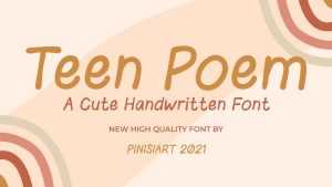 Teen Poem Font › Fontesk