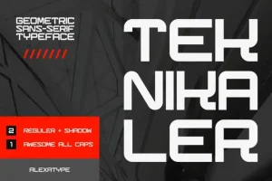 Teknikaler Display Font