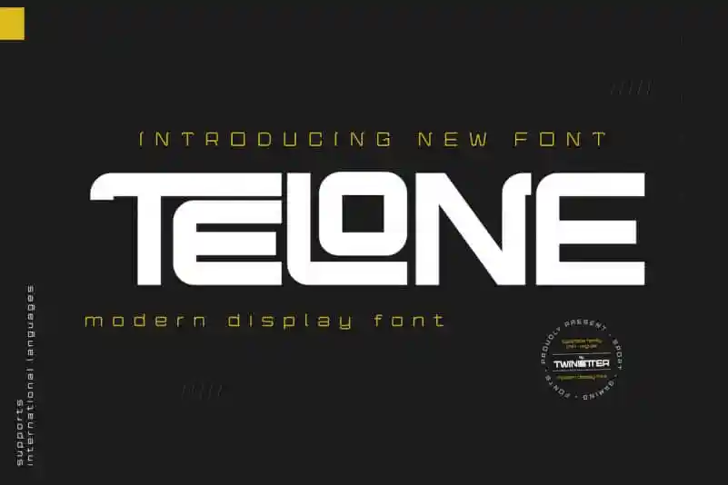 Telone Display Font