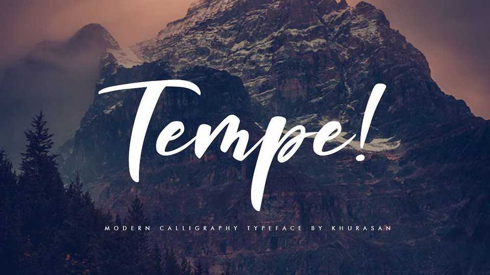 Tempe! Script Font › Fontesk