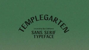 Templegarten Sans Serif Font