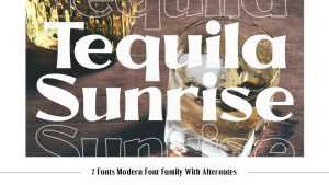 Tequila Sunrise Font › Fontesk