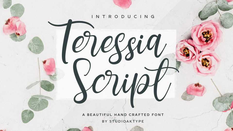 Teressia Script Font › Fontesk
