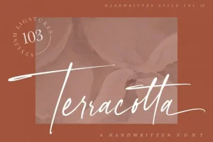 Terracotta Handwritten Font