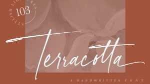 Terracotta Handwritten Font › Fontesk