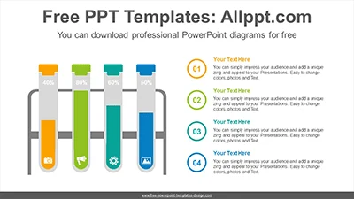 Test tube chart PowerPoint Diagram Template