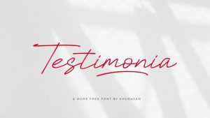 Testimonia Font › Fontesk