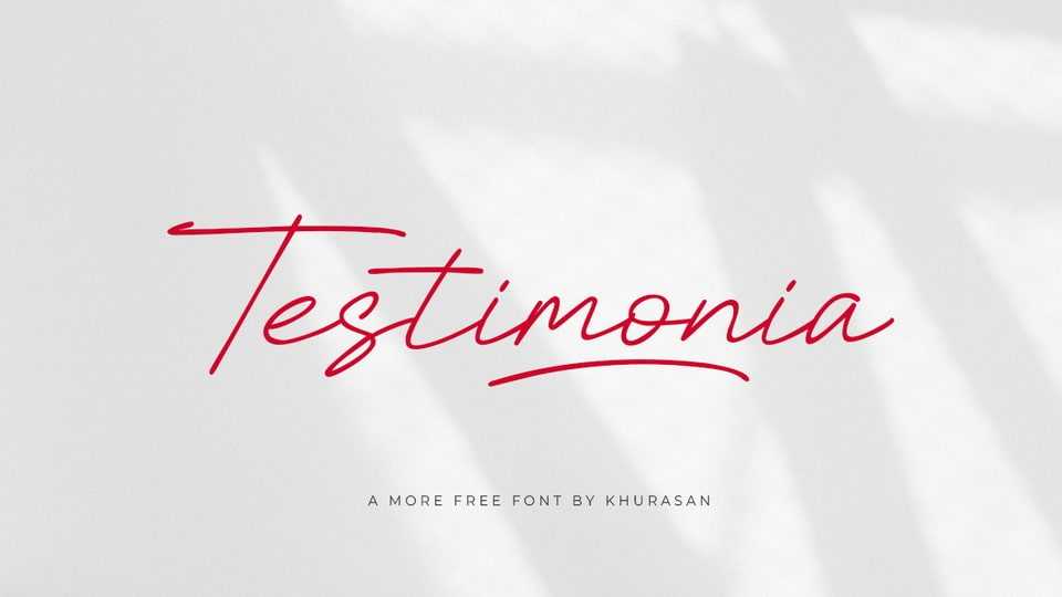 Testimonia Font › Fontesk
