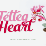 Tetteg Heart Script Font