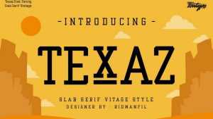 Texaz Font › Fontesk