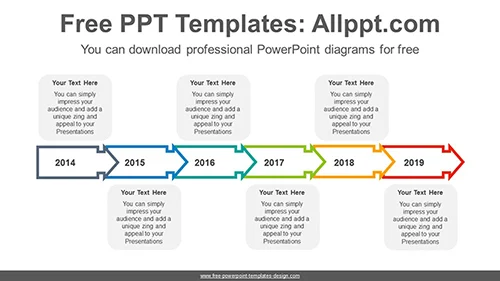 Text box arrow PowerPoint Diagram Template
