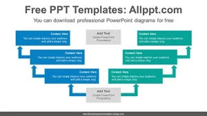 Text box arrows PowerPoint Diagram Template