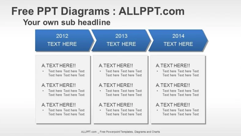 Text Box Flow PPT Diagrams