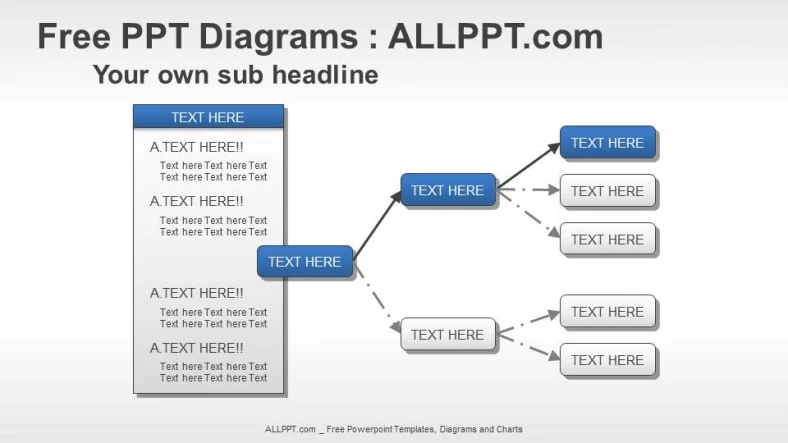 Text Box Organization PPT Diagrams