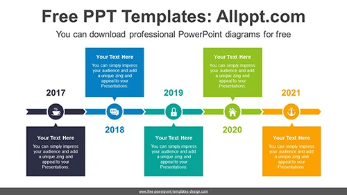 Text Boxes Banner PowerPoint Diagram